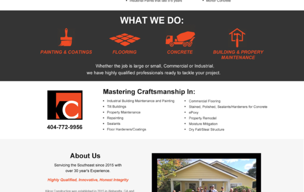 Kilcor Construction – Website